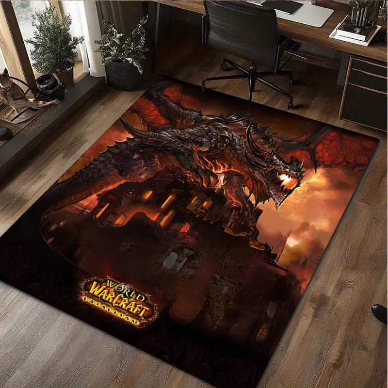 Ковер World of Warcraft - Домашний ковер Офисный Декоративный ковер Для гостиной Спальни Придверный коврик Напольный ковер Коврик для зоны компьютерного кресла