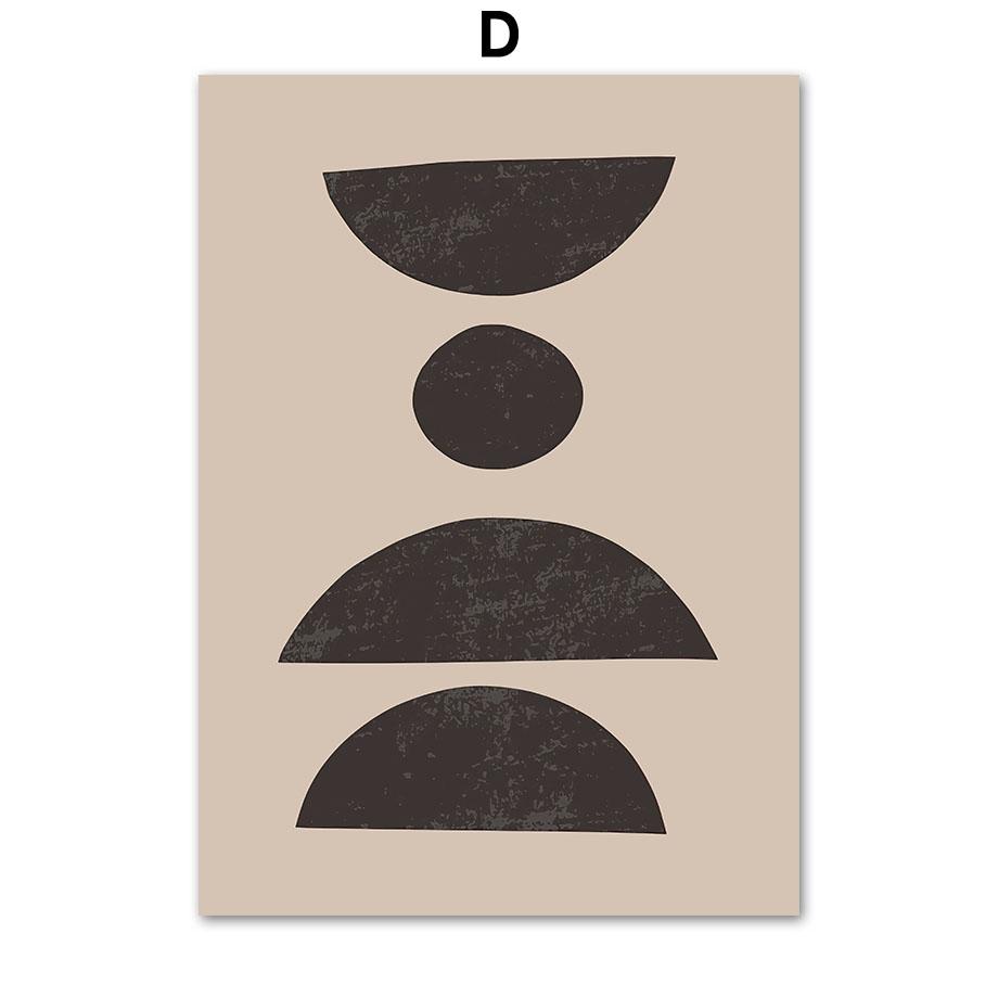Богемия плакат с птицами бежевый черный абстрактные линии искусства холст картины настенный принт фотографии спальня гостиная интерьер домашний декор
