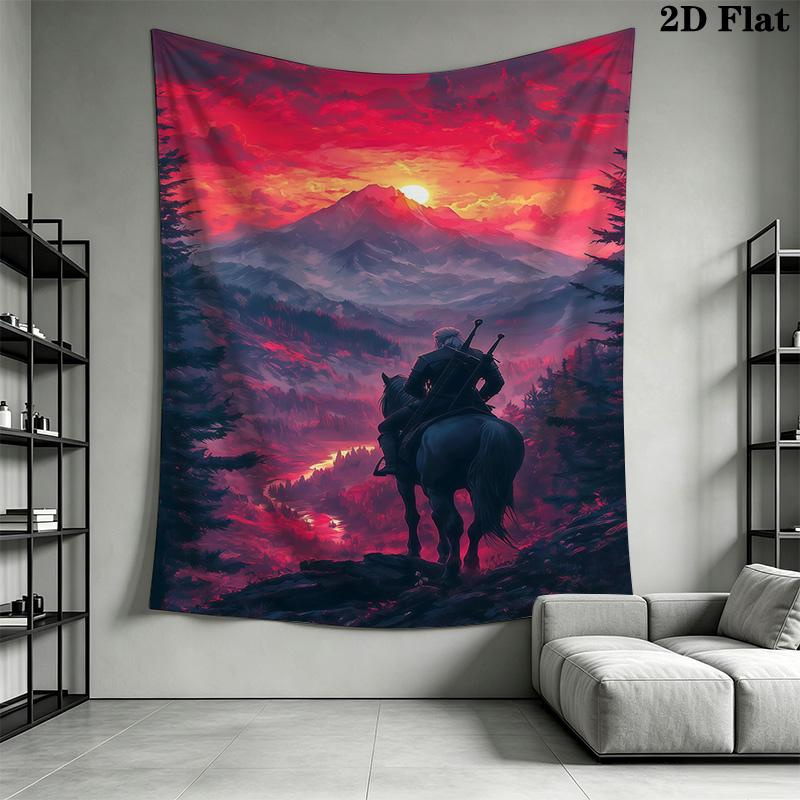 Witcher Wall Tapestry Tapestry Background Cloth Fashion Print Christmas Gift Soft Background Wall Hanging Cloth