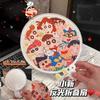 Produce Movies Anytime and Anywhere! Reflective Fan Selfie Reflector Folding Fan Carry Cartoon Circular Fan Summer