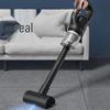 Портативный ручной пылесос с беспроводной зарядкой и мощным всасыванием для дома и автомобиля.