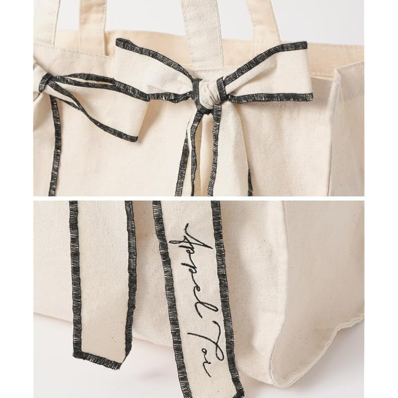 [AppelToi] женская сумка-тоут цвета слоновой кости, большая вместимость, холст А4, с клином, большая сумка-тоут, большая сумка-тоут, большая сумка-тоут, большая модная