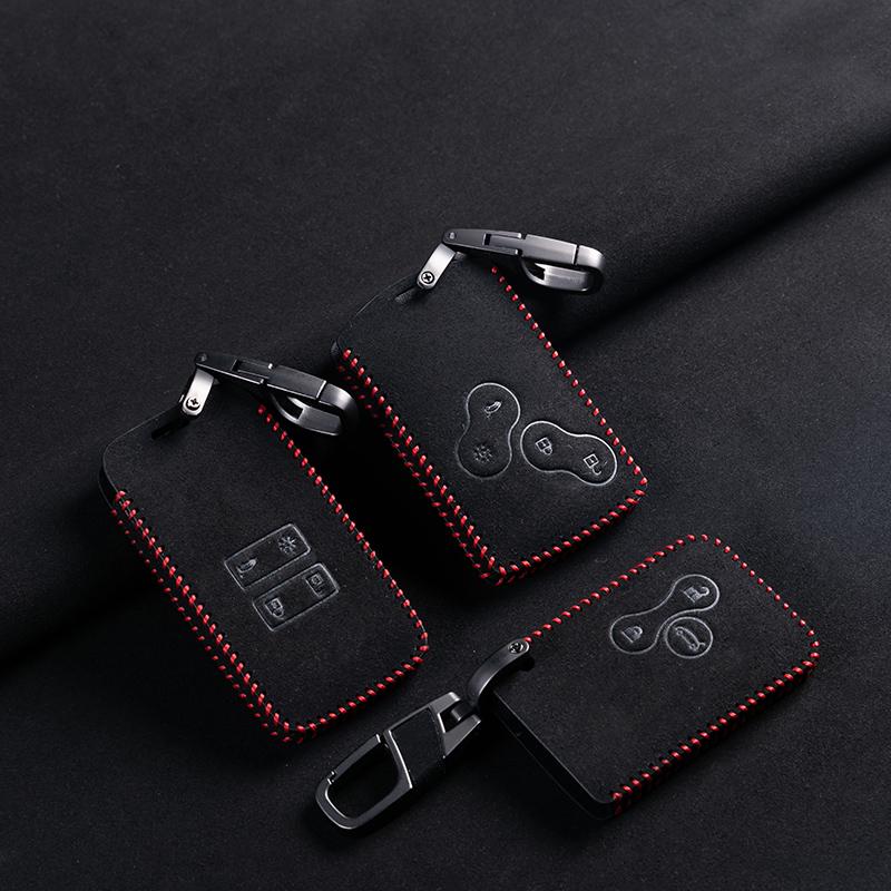 Новый кожаный чехол-брелок для ключа автомобиля для Renault Duster Captur Clio Logan Megane Rs 1 2 3 4 Koleos Scenic Nema Fluence Zoe Аксессуар