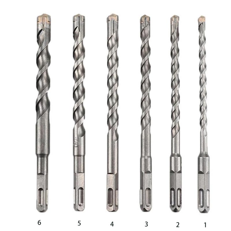 Heat Resistant Square Shank 6-35mm Electric Hammer Drill Bit Masonry Drill Bit Set Cemented Carbide Power Tool Parts