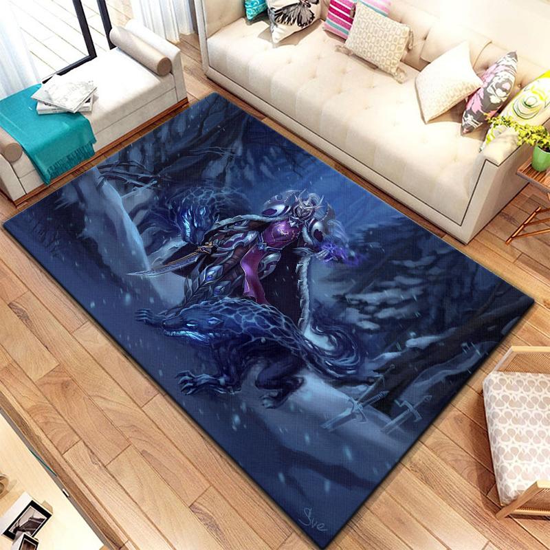 Игровой ковер World of Warcraft для гостиной, коврики для кемпинга, странные вещи, коврик для пикника, противоскользящий коврик для киберспорта, коврик для йоги, подарок для фанатов