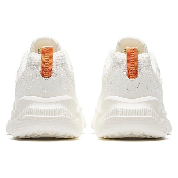 Anta Удобные универсальные легкие прочные дышащие низкие повседневные туфли женские кроссовки белые оранжевые 122348812-5