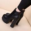 High Heels, Thick Heels, Short Boots, Autumn Winter Single Boots