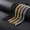 Европейский и американский властный индивидуальный браслет ручной работы из титановой стали, мужское ожерелье, 10 мм 