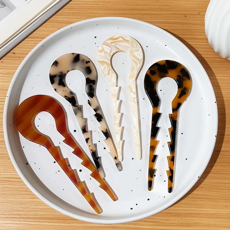 Заколки для волос из ацетатной кислоты, креативные, модные, аксессуары для волос, U-образные, противоскользящие, заколки для пучка, ободки, аксессуары для волос, новые