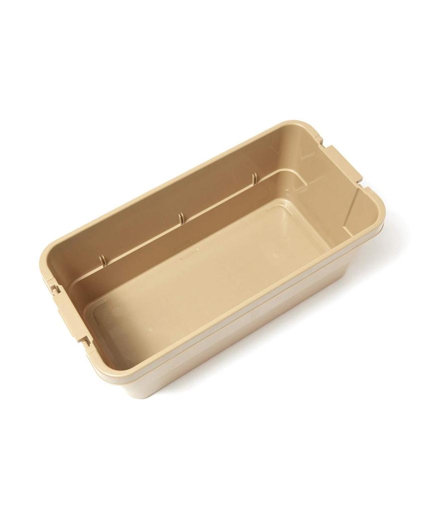 GORDON MILLER Car 70L Stacking Trunk Cargo Storage Box Organizer Coyote Beige with Lid Outdoor Sitting Large Capacity 1628754