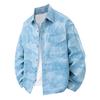 Tooling Shirt Heavy American Jacket Men's Breathable Casual Versatile Jacket Spring and Autumn Retro Tie-Dyed Shirt