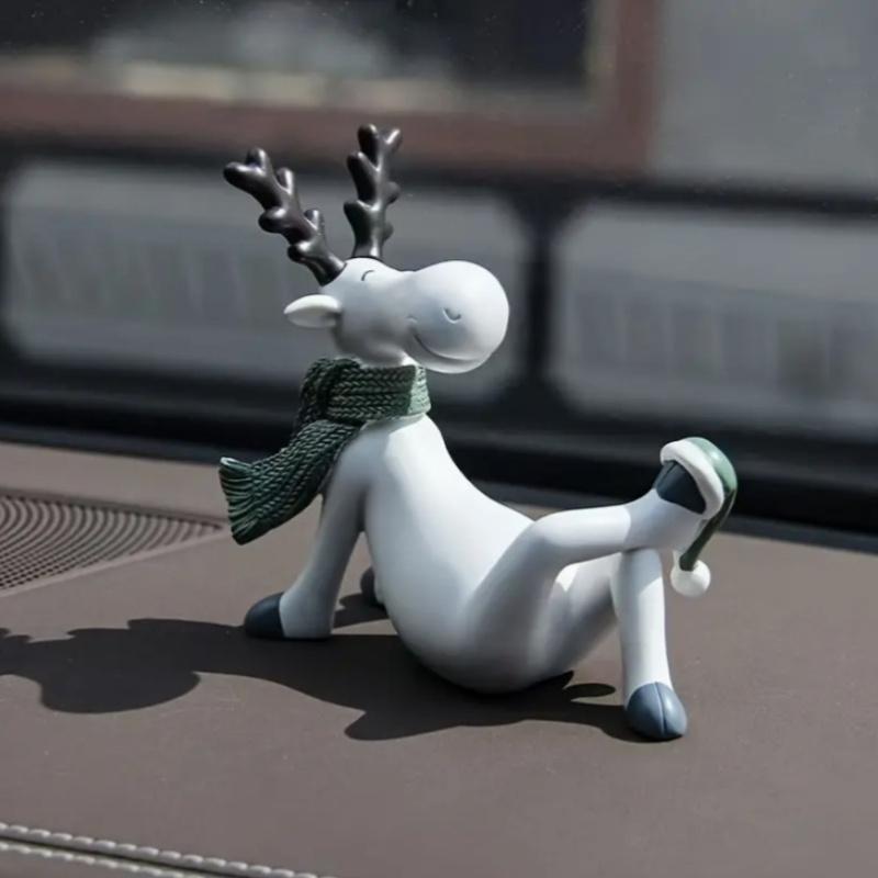 Набор смоляных статуэток оленя и лося, креативные исцеляющие художественные украшения, ручные инструменты и материалы, швейные принадлежности, домашний декор, праздничные украшения