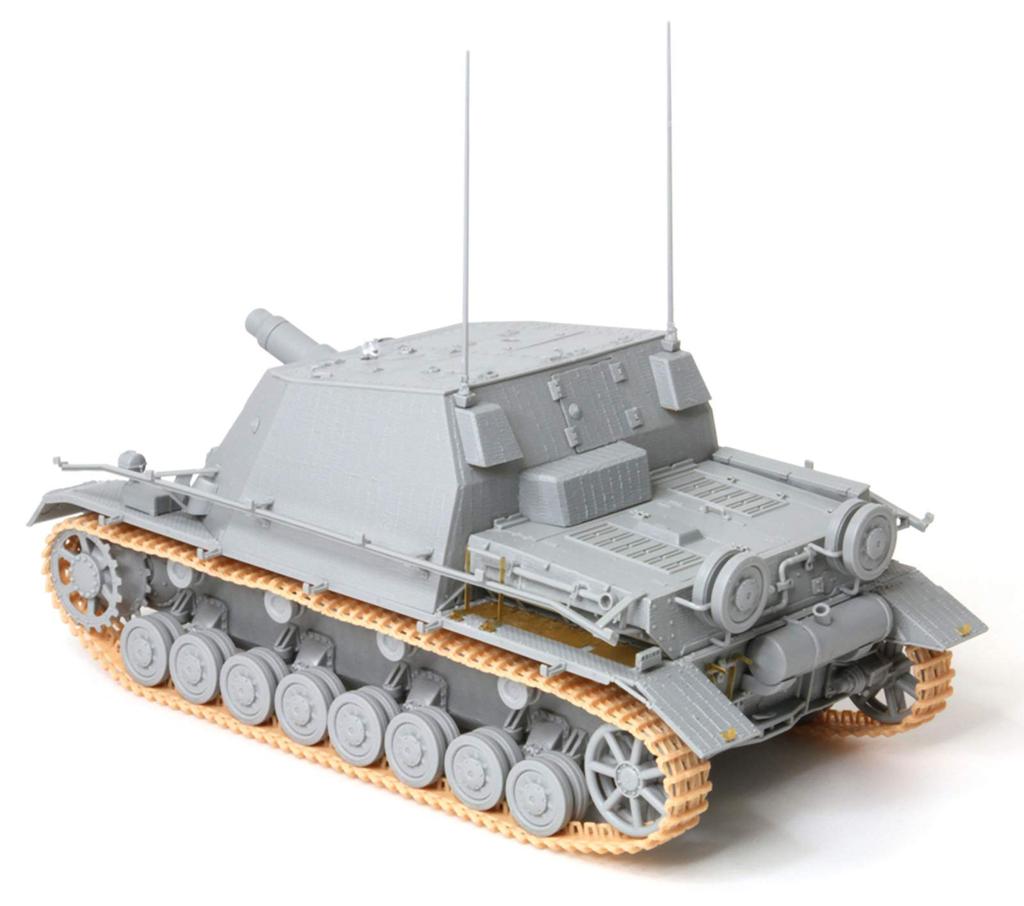 Dragon World War II German Army Assault Howitzer Brumbair Command Vehicle Coating Plastic Model DR6819 1/35 w/Zimmerit