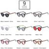 SO & EI модные маленькие женские солнцезащитные очки «кошачий глаз» в стиле ретро с заклепками, мужские трендовые солнцезащитные очки в стиле панк с круглыми линзами, оттенки UV400