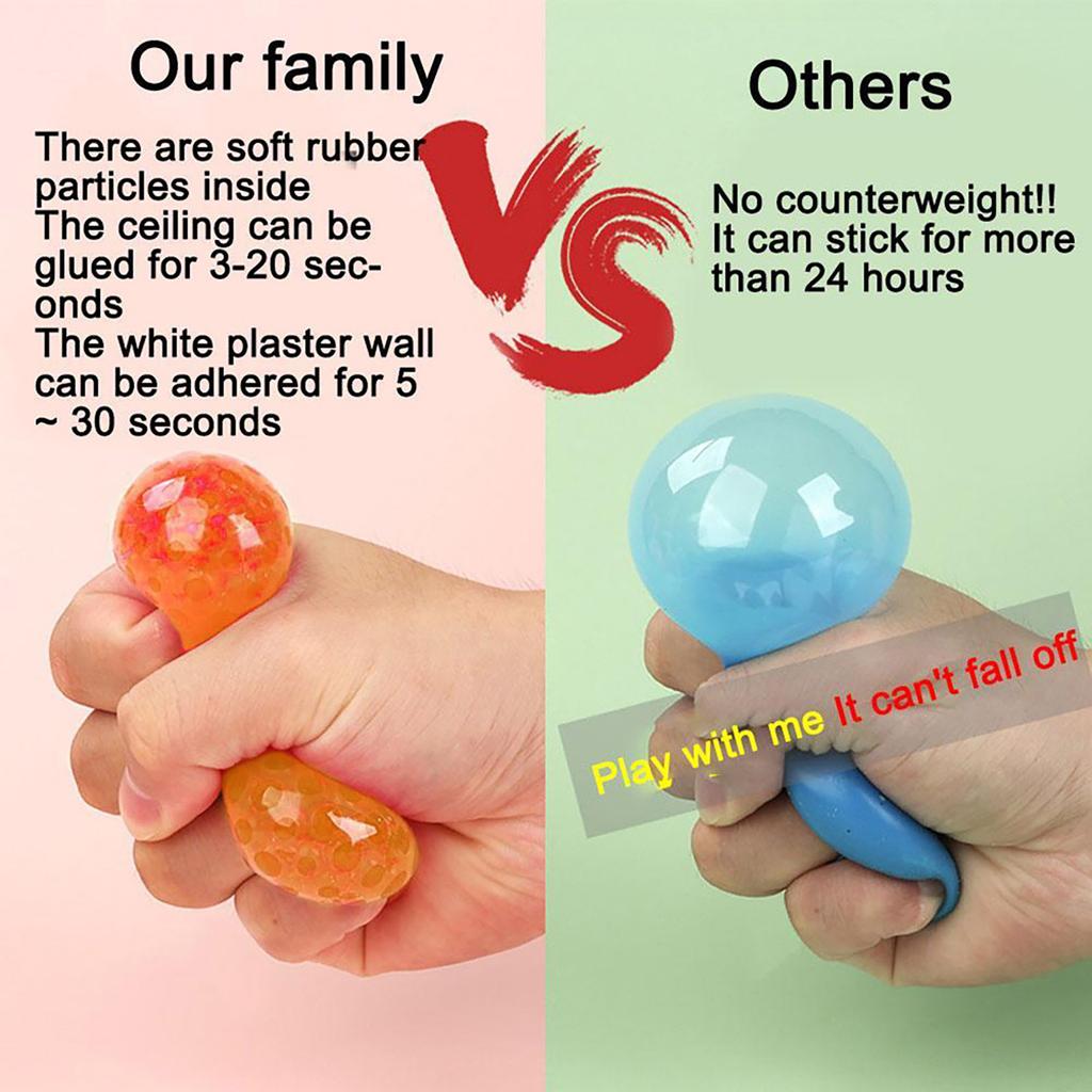 ЛОТ флуоресцентный липкий настенный шар, липкий целевой шар, декомпрессионная игрушка, детский подарок