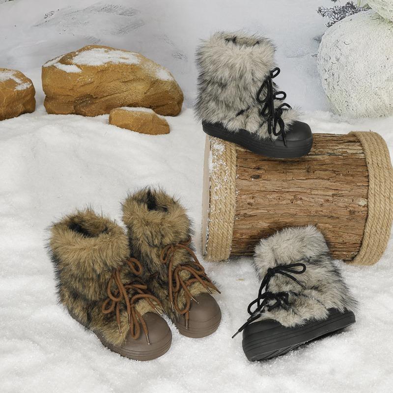 Новые, Нишевые Хлопковые Туфли на Толстой Подошве для Женщин, Теплые Флисовые Короткие Ботинки и Хлопковые Ботинки