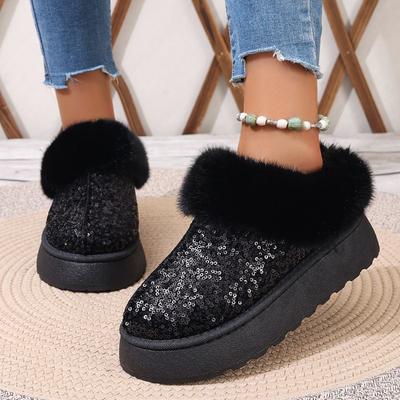 Зимние женские короткие плюшевые теплые зимние ботинки повседневная обувь новые замшевые меховые ботинки челси ботильоны на плоской подошве женская обувь на платформе ботинки