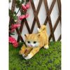Garden Solar Lights Cute Kittens Decorate Outdoor Resin Crafts Creative Animal Ornaments