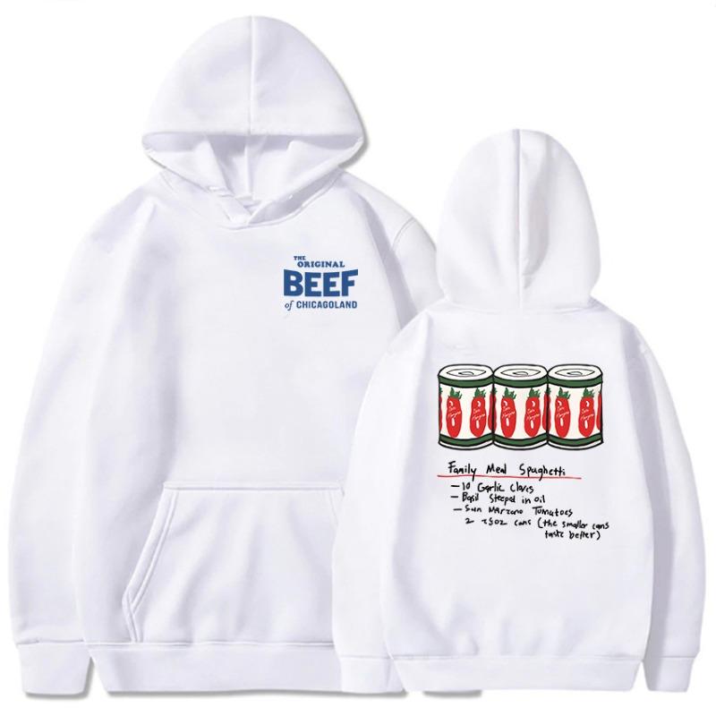 Мужская одежда Оригинальный Beef of Chicagoland Толстовки Модные Толстовки с длинным рукавом Женские Повседневные Харадзюку Sudaderas