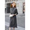 Mokana Women's Winter Long-Sleeve Layered Fringe Dress Set