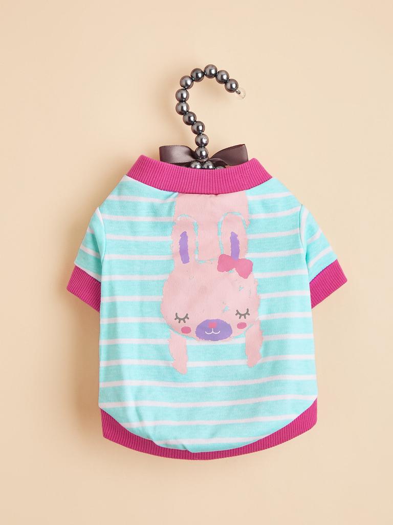 Dog Shirts Cute Animals Striped Clothes for Small Medium Dogs Costume Comfortable Dog Tank Top Puppy Gift Pet Clothes