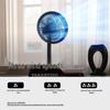 AISOLOVE F5 Портативный настольный вентилятор с oscillating, перезаряжаемый от USB