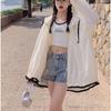 Fashion Hooded Sun Protection Coat Women Summer Long Sleeve Thin Breathable Jacket Female Korean Streetwear Sun Proof Clothing
