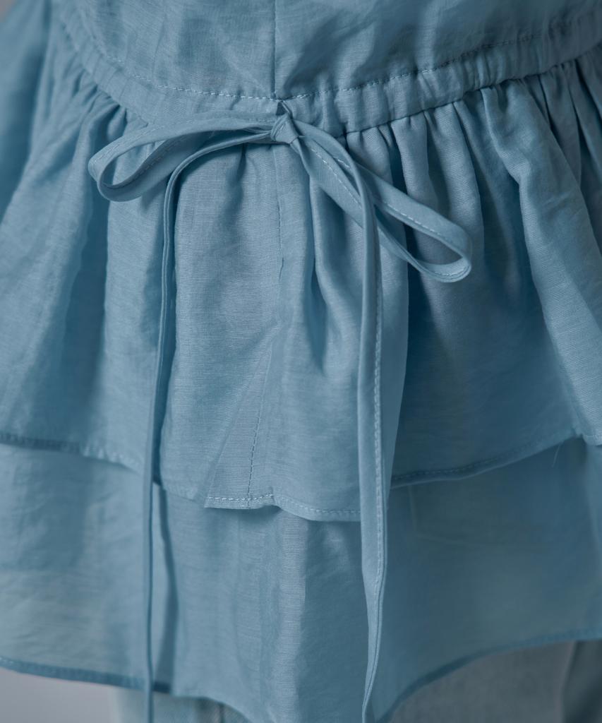 War For Woman Ws-08 Tiered Bustier Layered Dress_Sky