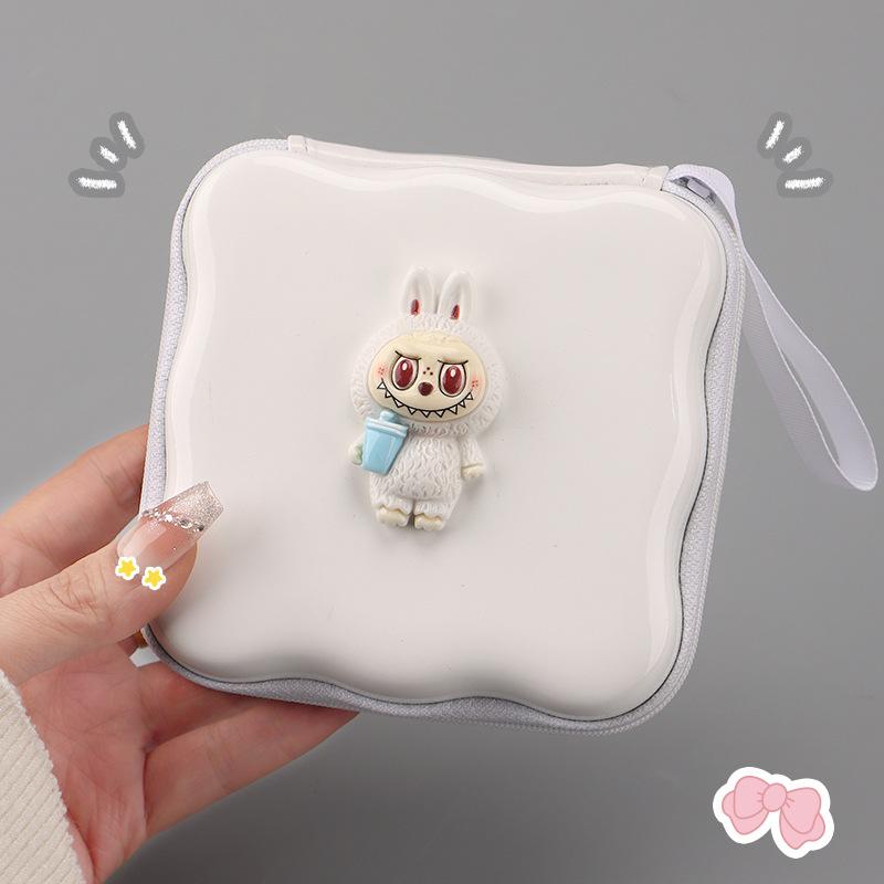 Сумка для цифрового хранения зарядного устройства, кабель для передачи данных наушников, милая мультяшная портативная коробка-органайзер, сумка для жесткого диска