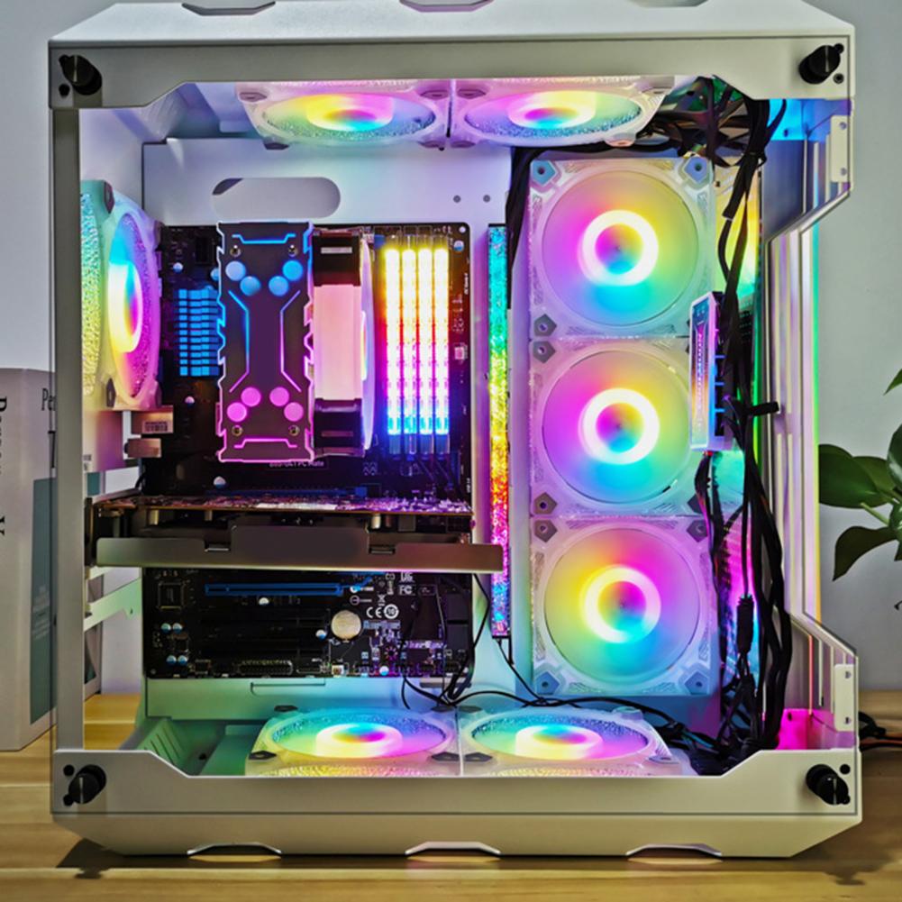 Радиатор для памяти COOLMOON DDR3 DDR4 RA-2 RAM Радиатор 5 В ARGB Brilliant Light Настольный кулер для памяти Компьютер