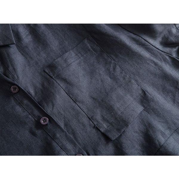 Дышащая и легкая хлопково-льняная рубашка для женщин со свободными короткими рукавами