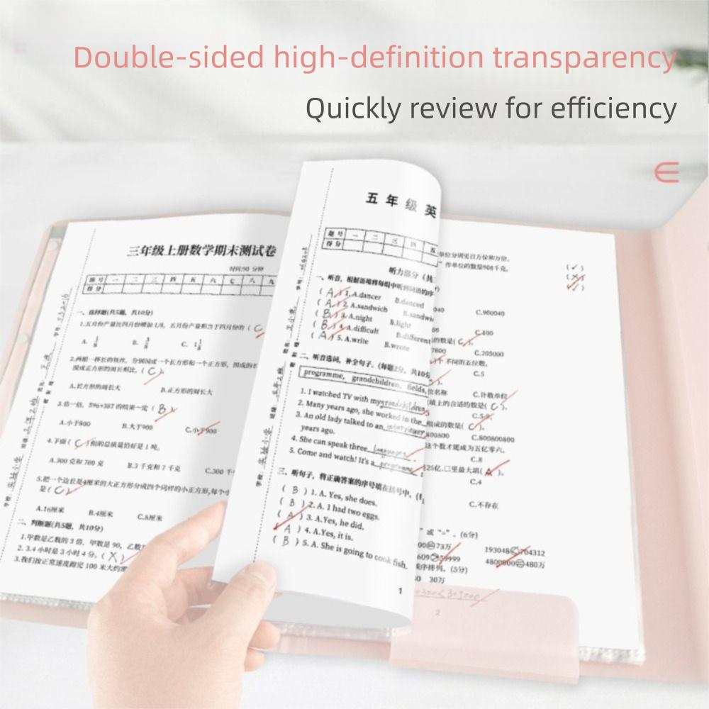 A3 Test Paper Folder Insert Students Paper Storage Booklet Gifts Folded Folders