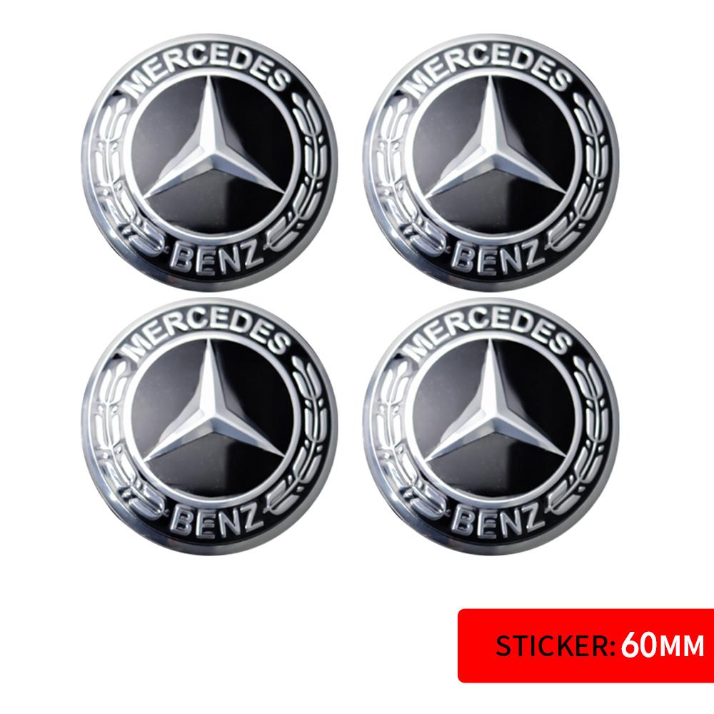 56/60/65MM Car Sticker Wheel Center Covers Hub Cap Emblem Decoration Decal for Mercedes Benz AMG W212 W204 W211 W124 A B S Class