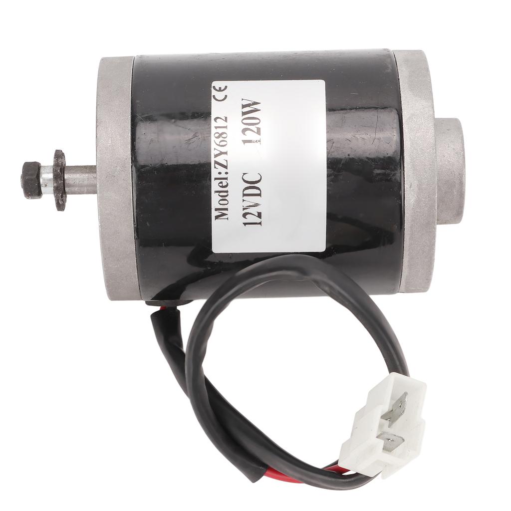 12V 120W Brushed Motor High Speed Small Brushed Motor with Belt Pulley for Electric Scooters