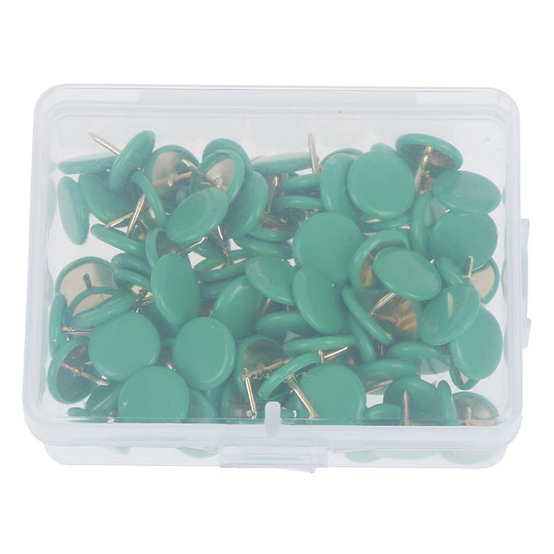 100Pcs Round Push Pins Notice Board Map Thumb Tacks Point Bulletin Drawing
