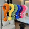 1pc Question Mark Shape Funky Pillow, Colorful Throw Pillow,Cute Twist Pillow Decoration, Neck And Back Support Throw Pillow