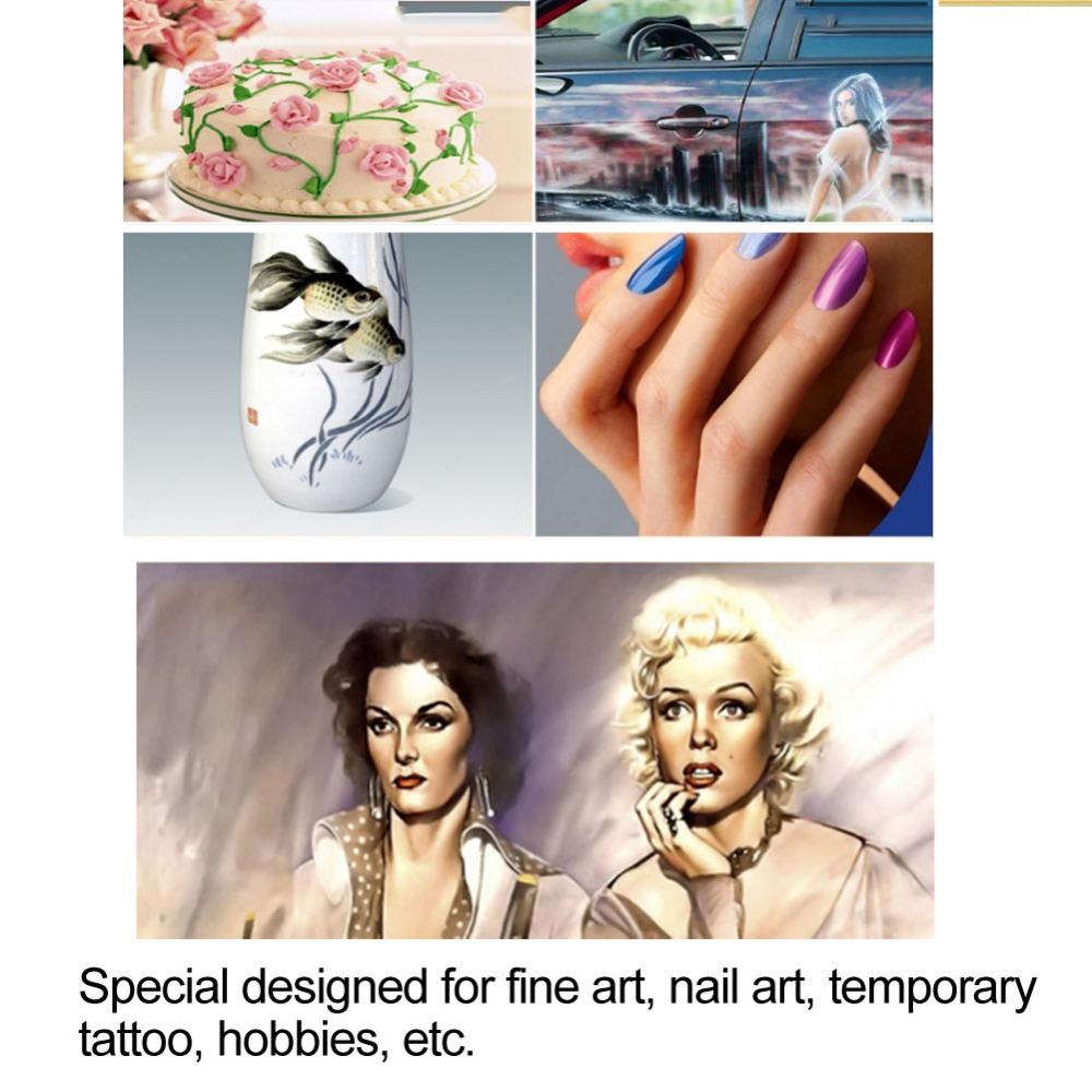 0.2Mm Nozzle Size Double-Action Airbrush Nail & Body Paint Sprayer Body Art Makeup Coloring Work