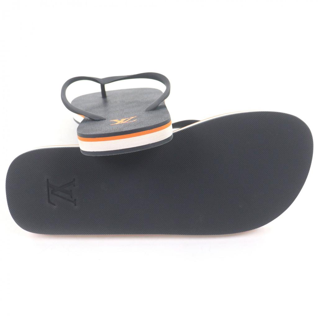 Great LOUIS VUITTON Beach sandal LV Molitor Line Damier logo thong sandals Used