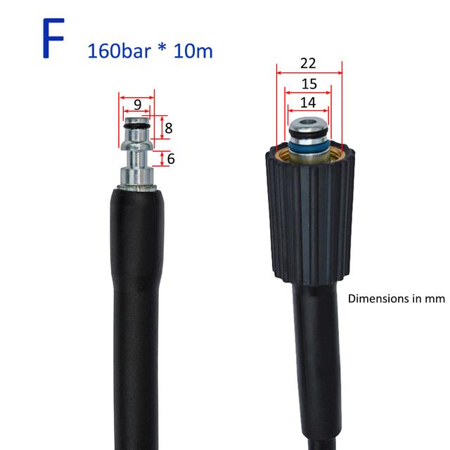 Customizable Length High Pressure Washer Hose Car Wash Water Cleaning Hose Extension Hose Cord Pipe for Karcher K2- K5 Car Washe
