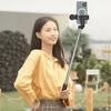 Telescopic Selfie Stick & Tripod with LED Ring Light and Phone Holder - Black, Model WH1YXS