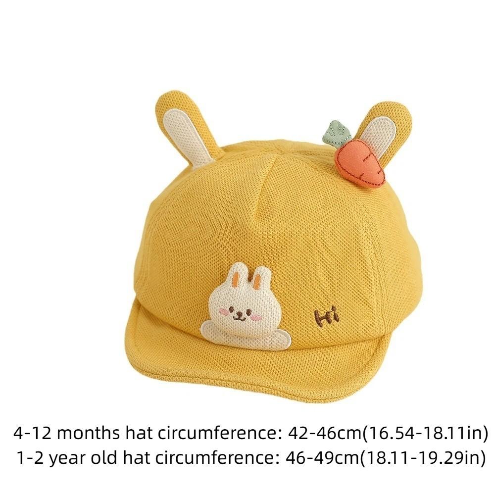 Cartoon Rabbit Ears Cartoon Peaked Hat Soft Brim Sun Hat Cute Sunshade Visors Boys Girls Kids
