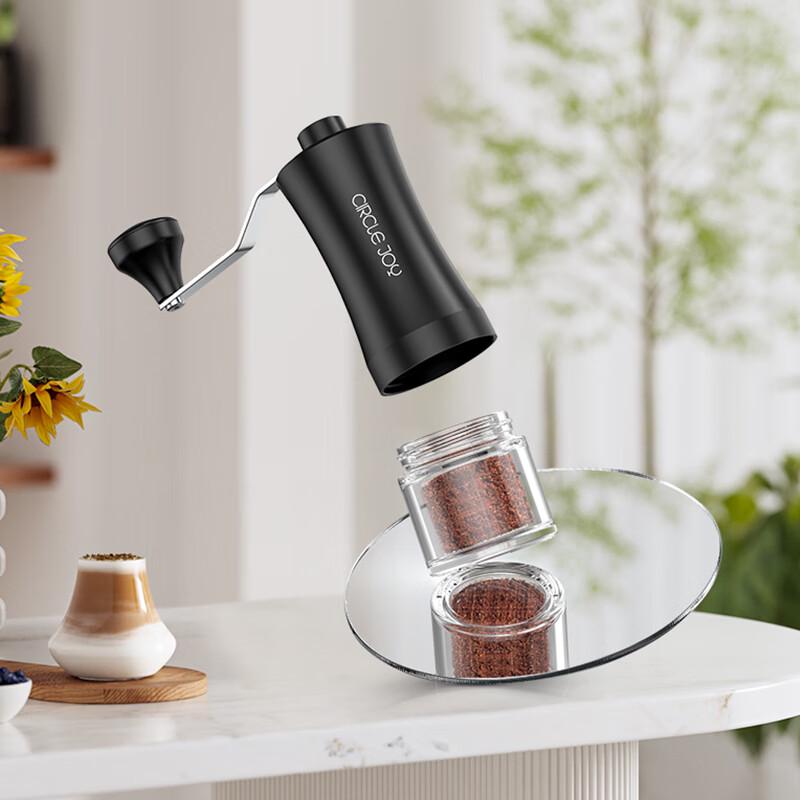 Ручная кофемолка Circle Joy и банка для хранения