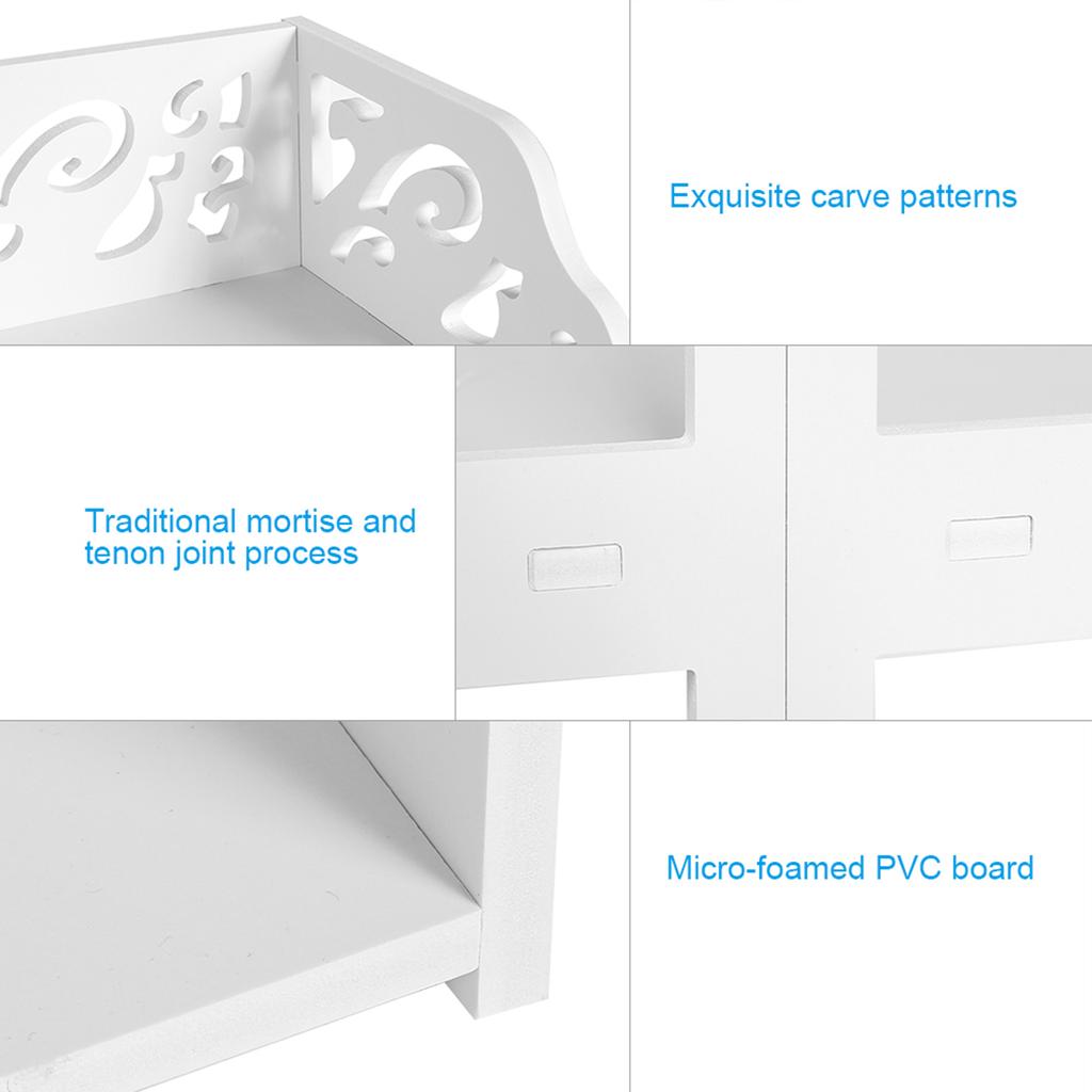 4 Tiers White Hollow Out Shoe Rack Stand Storage Organiser Shelf