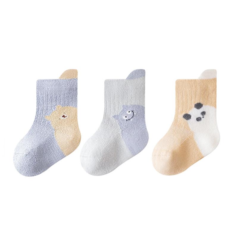 3Pairs/Set Newborn Baby Socks Summer Thin Mesh Cotton Kids Socks Cute Cartoon Boneless Ear Infant Socks For Boys Girls 0-5Yrs
