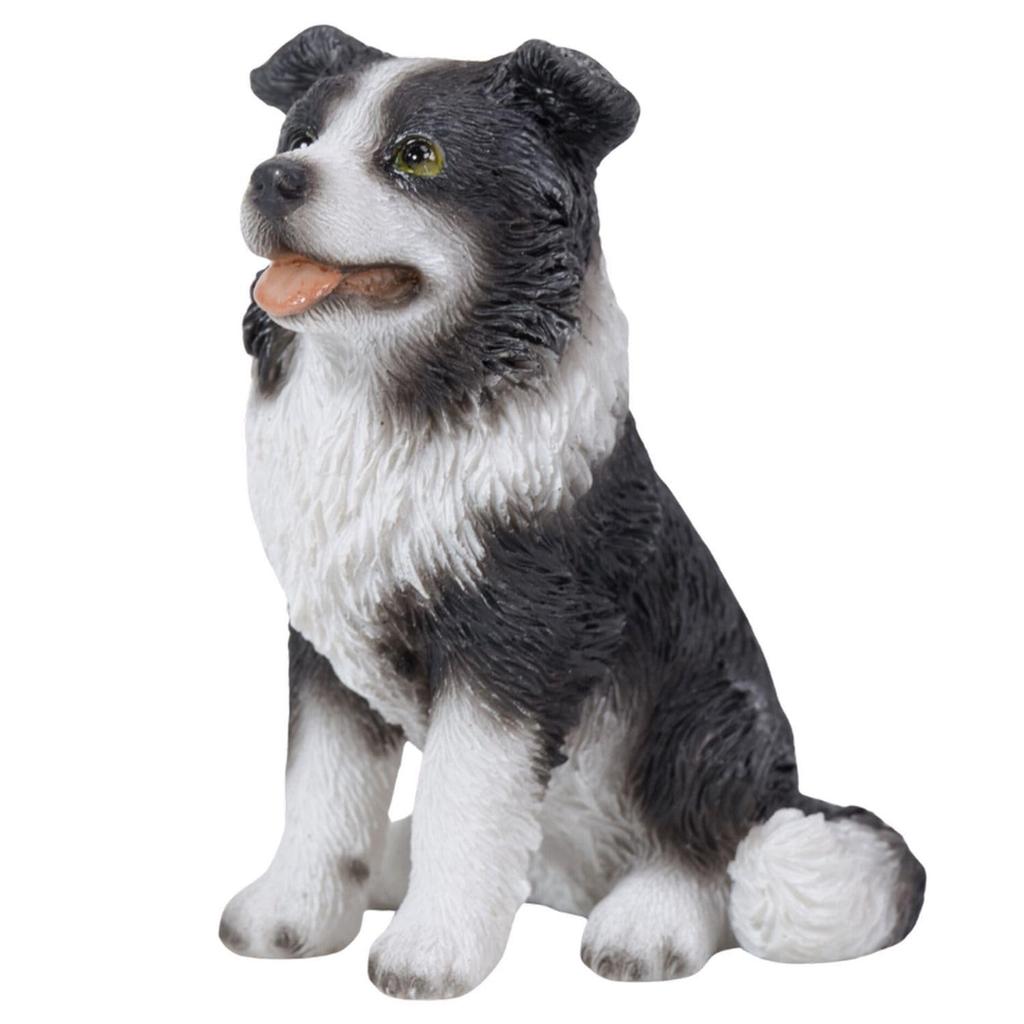 Ubia Mini Border Collie 5 X X Doll Figurine Animal Garden Decoration Realistic Cute Dog H17167 3.8 5.5cm