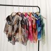 New Fashion with Shawl Bali Yarn Printing Soft Long Towel Cotton and Linen Feel Versatile Light Scarf Women