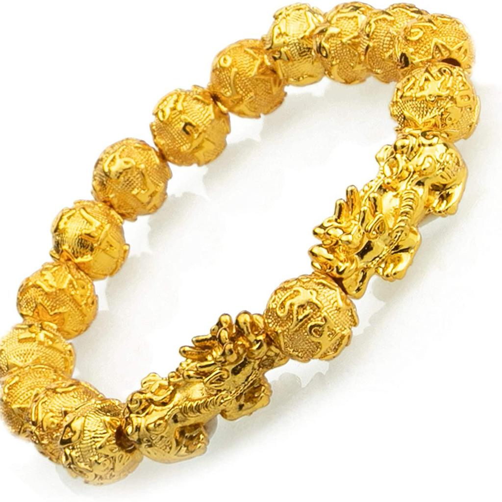 1 шт., браслет процветания фэншуй, 10 мм, браслеты из натуральных бусин, одиночный Pi Xiu, цепочка на запястье удачи YSX