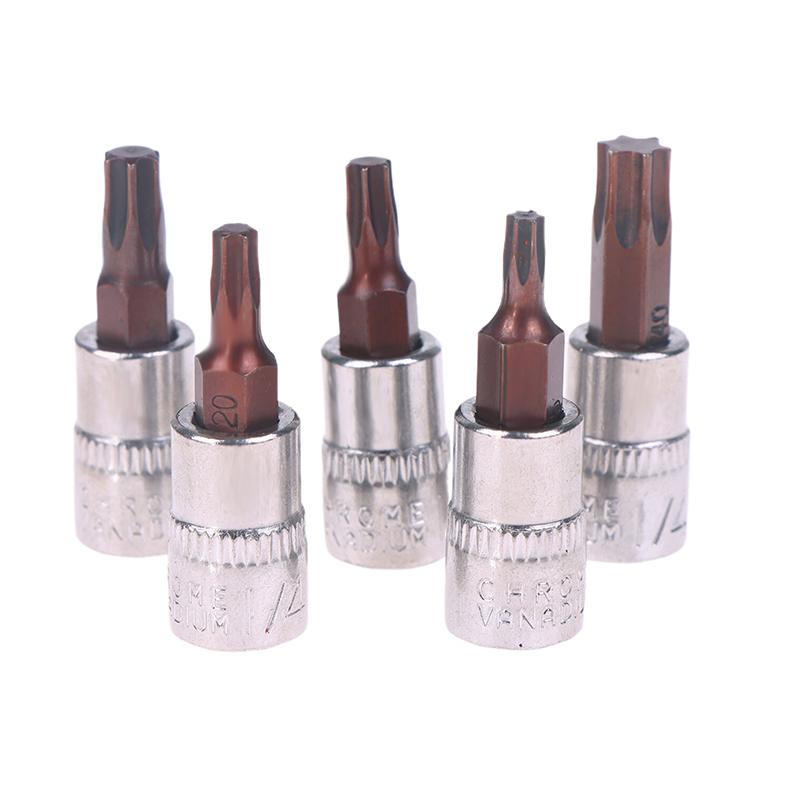 5 шт. Насадки-биты Torx 1/4 дюйма, Инструменты с головкой под торцевой ключ T15 T20 T25 T30 T40, Адаптер для торцевого ключа, Ручные инструменты