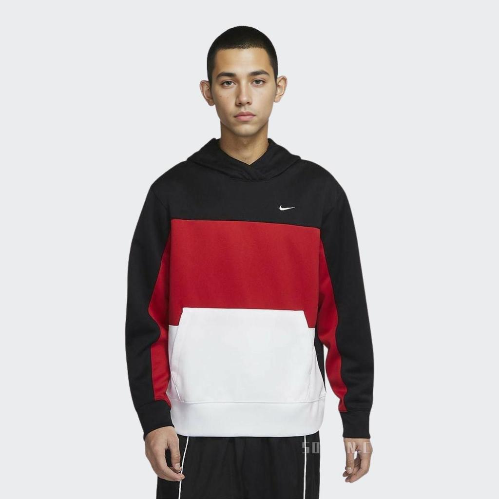 Nike Мужская вязаная толстовка с цветными блоками, красный DH9727-011