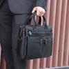 Jiamida 2021 Business Leather Briefcase - Genuine Cowhide Men's Laptop Bag